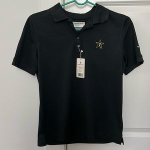 Brand new Vanderbilt women’s golf shirt. Color: black. Size: small